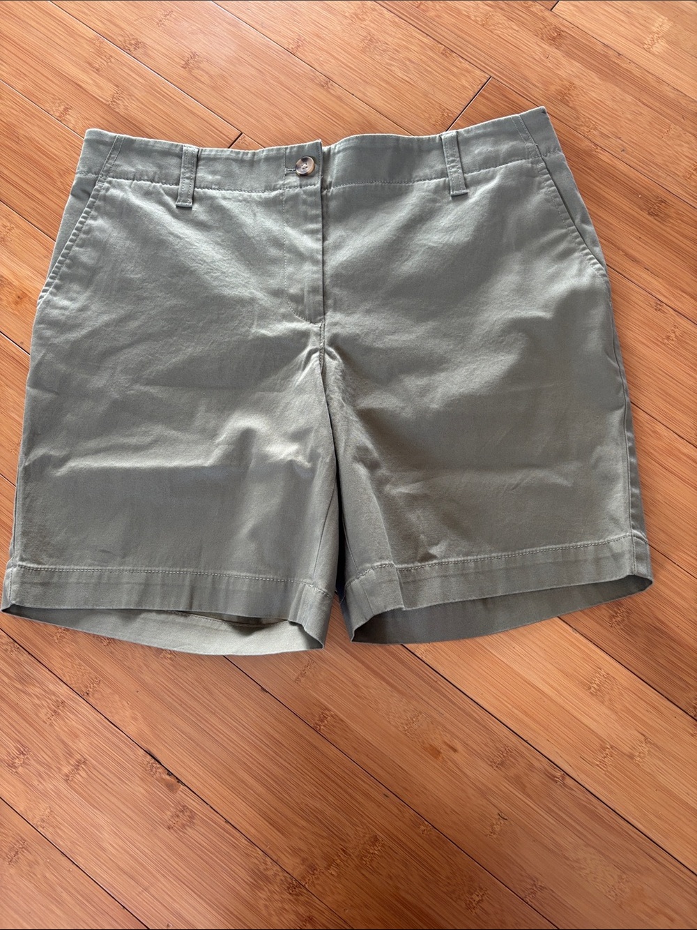 Talbots Sage Green Chino Bermuda Shorts